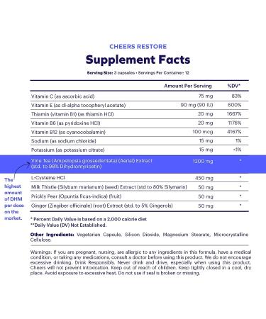 Cheers Super Combo for Liver Support, Hydration, and Protection | DHM, L-Cysteine, Electrolytes | 30 Doses Hydrate & Restore, 12 Doses Protect - Buy Online on GoSupps.com