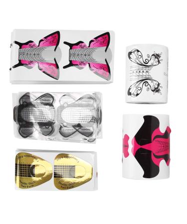 500pcs Nail Forms Nail Forms French Self-Adhesive Nail Extension Tips Sticker PVC Decoration Manicure Tool