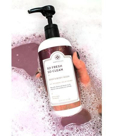 All Natural Full Body Wash - SO FRESH SO CLEAN | Plant-Based Cleanser for Skin Scalp & Hair | 16 oz - Buy Online on GoSupps.com
