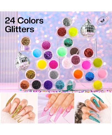 Morovan Acrylic Nail Kit - Complete Set for Beginners with UV Lamp & Glitter Powder | Professional Acrylic Nail Starter Kit - Buy Online on GoSupps.com