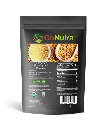Fenugreek Seed Powder Organic 1lb Pure (Trigonella Foenum-Grae)