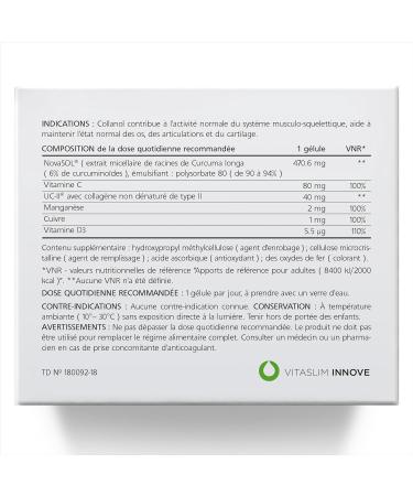 Collanol innovation dans le soin des articulations saines Formule liquide dans une double capsule Collag ne 3D + extrait micellaire de racines de curcuma 1 capsule/jour. (100 Prises) Paquet de 5 - Buy Online on GoSupps.com