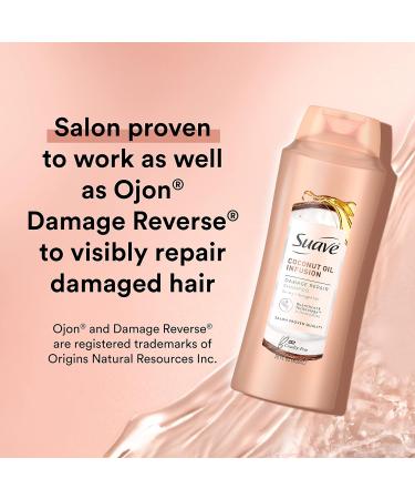 Suave Professionals Coconut Oil Damage Repair Shampoo + Conditioner 28 fl oz - Pack of 4 - Buy Online on GoSupps.com