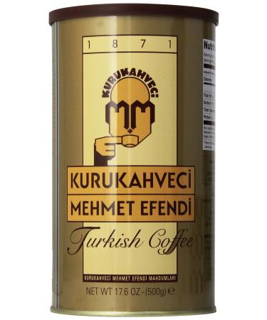 Kurukahveci Mehmet Efendi Turkish Coffee, 17.6 Ounce (Pack of 1) Brown