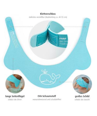 Reer MyHappyBath Cap - Tear-Free Shampoo Protection for Kids Adjustable Blue Cap (40-55 cm) - Buy Online on GoSupps.com