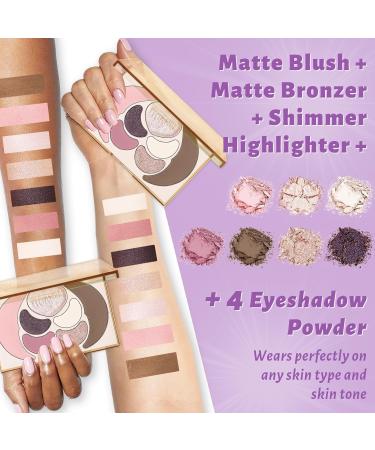 UCANBE All in One Makeup Kit - Dreamy Palette with 4 Shimmer Matte Eyeshadows Blush Bronzer and Highlighter - Perfect Gift for Women Girls and Teens - Buy Online on GoSupps.com