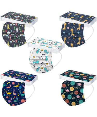 100PCS Kids Disposable Face_Mask 3 Ply Protective Breathable Cute Cartoon M_Ask for Boys Girls Outdoor School (20 100PCS) - Buy Online on GoSupps.com