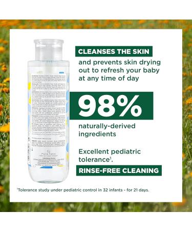 Klorane - Baby Soothing Cleansing Water with Calendula - Baby Rinse-Free One-Hand Pump - Soothes & Cleanses - 500ml - Buy Online on GoSupps.com