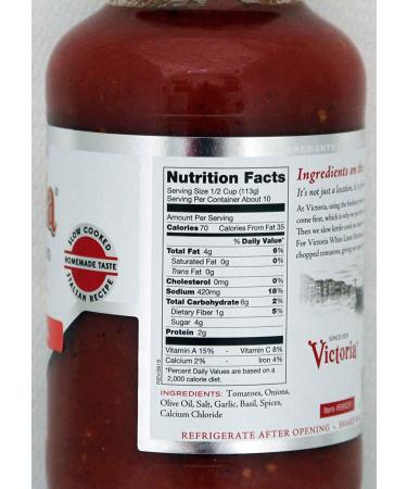 Victoria White Linen Marinara Sauce Twin Pack - 2 x 40oz Bottles - 2.5lb Tomato Sauce - Pack of 2 - Buy Online on GoSupps.com