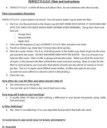 Perfect Poop: Raw Vegan Gluten Free Psyllium Fiber for Irregular Bowel Movements - Buy Online on GoSupps.com