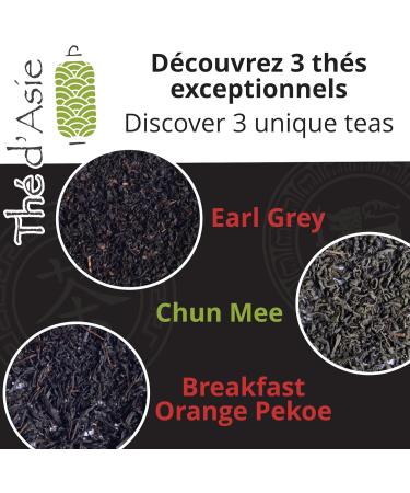 Khla - Coffret de 3 Th s Bio Petit-D jeuner - Coffret Cadeau - Chun Mee Breakfast OP & Earl Grey - 3 x 20 Sachets Infusettes - Th d Asie V g tal - Tisane Infusion - Buy Online on GoSupps.com