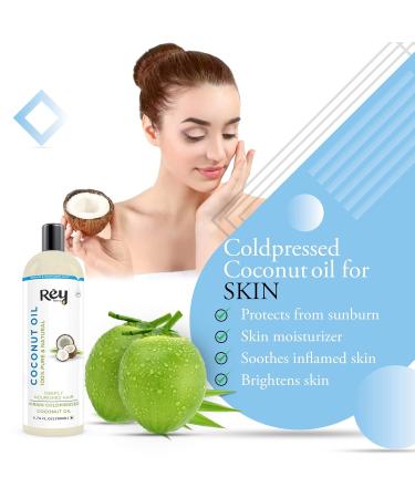 Cold Pressed Coconut Oil for Hair & Skin - 100% Pure Natural Oil (400ml Pack of 2) - Best for Nourishing & Moisturizing - Buy Online on GoSupps.com