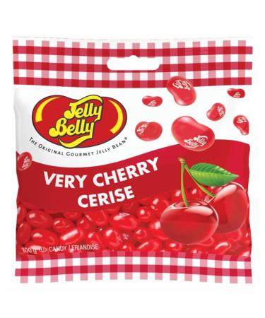 Very Cherry - Jelly Belly individual packs Jelly Beans (100g) - Made in USA | Burst of Cherry Flavor | Gluten-Free | Kosher Certified | Peanut-Free | Cherry Candy for Holidays Valentine easter candy jelly beans & More