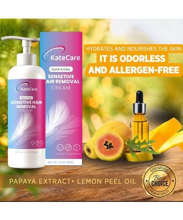 Sensitive Formula Hair Removal Cream for Underarms, Private Parts & Bikini Area - Painless & Flawless Depilatory Cream - Suitable for All Skin Types - Buy Online on GoSupps.com