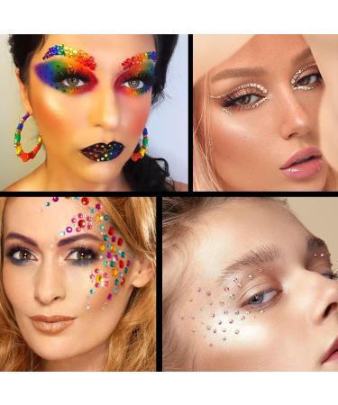 Flat Back Rhinestone Kits Colorful Rhinestones+Crystal AB&Transparent White Gems With Picker Pencil And Tweezer For Home DIY And Professional Nail Art - Buy Online on GoSupps.com