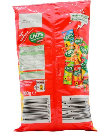  Gut & G nstig Gut & G nstig Chips for Friends Paprika Chips 200g Pack of 10 - Buy Online on GoSupps.com
