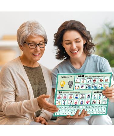 10Pcs Waterproof Nonverbal Communication Board - Durable Aphasia Patient Tool for Adults & Kids - Buy Online on GoSupps.com