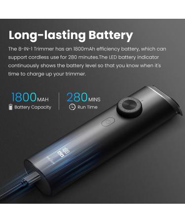 Sejoy Beard Trimmer for Men - Cordless Waterproof Hair Clippers & Grooming Kit with USB Rechargeable & LED Display - Buy Online on GoSupps.com