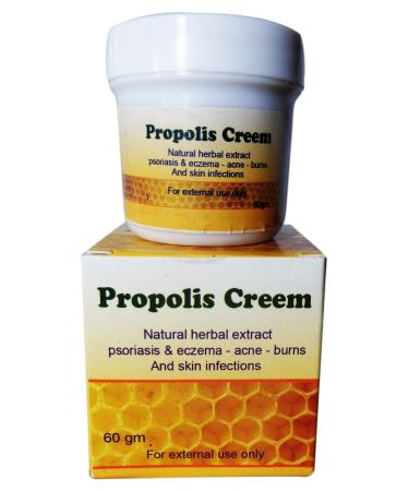 bonballoon Bee Propolis Herbal Cream With Honey Bee Wax & Aloe Vera Natural Soothing Soothe Skin Care All Body Face Hand (2.11 oz / 60 gm)