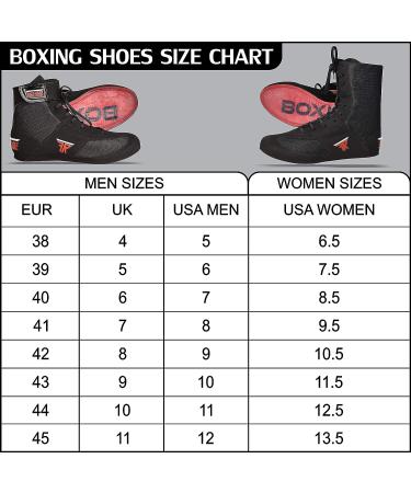 FISTRAGE Leather Kick Boxing Shoes - Unisex Pro Training Boots | Black Lightweight Shoes for Adults & Youth - Size 10.5 Women/9 Men - Buy Online on GoSupps.com