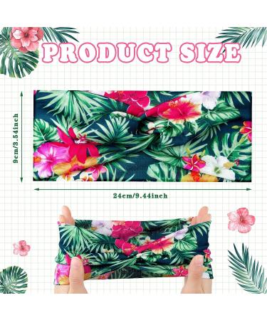 Boho Beach Headbands Set - 20 Pcs Floral Vintage Turban Headbands for Women - Buy Online on GoSupps.com