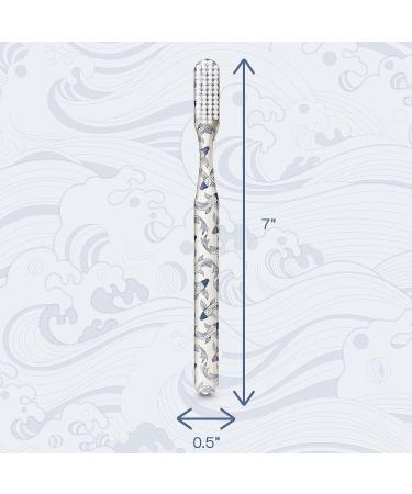 SMYL Soft Toothbrush for Adults - Japanese Exotic Art Koi Design - Nylon Bristles for Oral Care and Plaque Removal - 1 Count - Buy Online on GoSupps.com