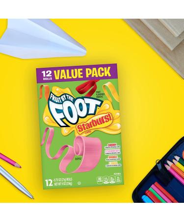 Fruit by the Foot Starburst Flavors Variety Pack - 12 ct | Delicious Fruit Snack Assortment - Buy Online on GoSupps.com