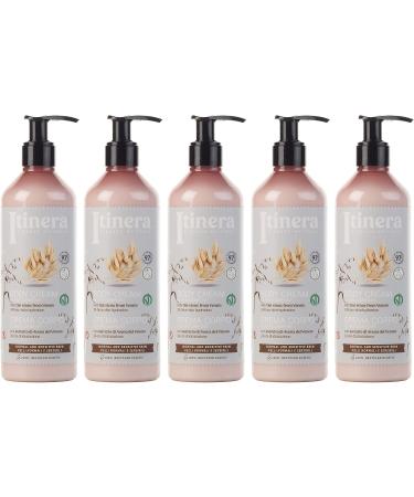  sarcia.eu ITINERA Cream Body Lotion for Normal and Sensitive Skin with Veneto Oats 97% Natural Ingredients 370 ml - Pack of 3 - Buy Online on GoSupps.com