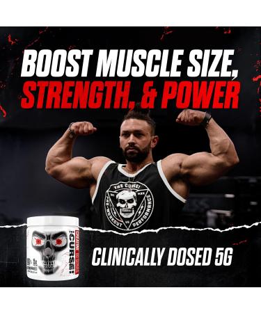JNX SPORTS The Curse! Creatine Monohydrate Powder 100 Servings | Pure Micronized Creatine 5g Per Serving | 500g - 17.6 Ounce Unflavored 1.1 Pound (Pack of 1) - Buy Online on GoSupps.com