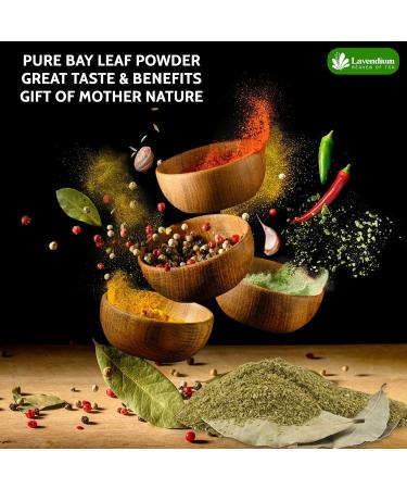 Lavendium Premium 100g (3.52oz) Bay Leaf Powder Unprocessed Ground Bay Leaves Dried 100% Natural & Pure from Bay Leaves Bay Leaf Spice No Additives No Gluten Vegan. - Buy Online on GoSupps.com