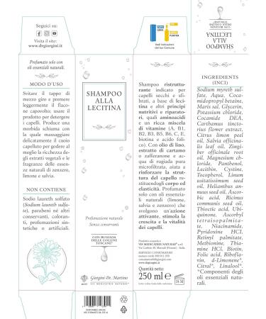  Dr Giorgini Dr. Giorgini Lecithin Shampoo 250ml - Buy Online on GoSupps.com
