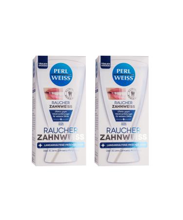 2x Perlweiss smoker s tooth whitening 50ml gel visibly whiter teeth - Buy Online on GoSupps.com