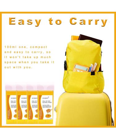 Honey Roll On Wax Cartridge 4-Pack for Hair Removal - 14.1 Oz - Buy Online on GoSupps.com