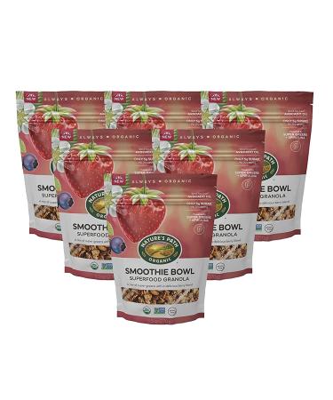 Nature's Path Organic Superfood Granola 9.5oz (Pack of 6) | Gluten-Free, Non-GMO, Low Glycemic Index - Super Greens Smoothie Bowl Blend - Buy Online on GoSupps.com