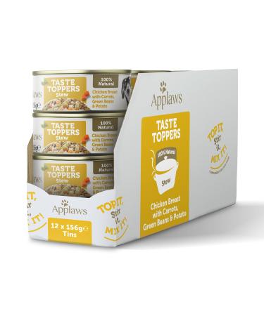 Applaws Premium Natural Wet Dog Food Grain Free Chicken with Vegetables in Stew 12 x 156g Can Chicken with Vegetables