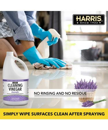 Harris Cleaning Vinegar Lavender 128oz - All Purpose Household Surface Cleaner - Buy Online on GoSupps.com