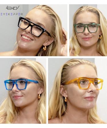 Eyekepper 4-Pack Design Reading Glasses for Women & Men - Stylish Square Readers 2.0x Magnification International Shipping Available - Buy Online on GoSupps.com