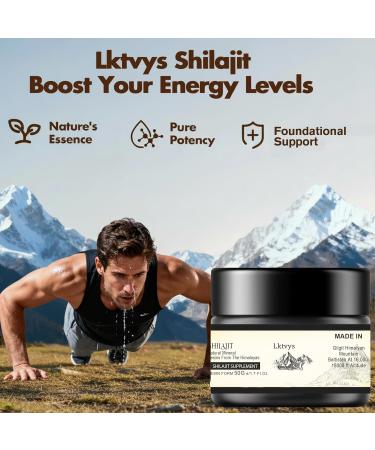 Lktvys Himalayan Shilajit Resin 500 mg Per Serving 50 g Jar Fulvic Acid & Naturally Occurring Minerals Daily Supplement for Energy & Wellness - Buy Online on GoSupps.com