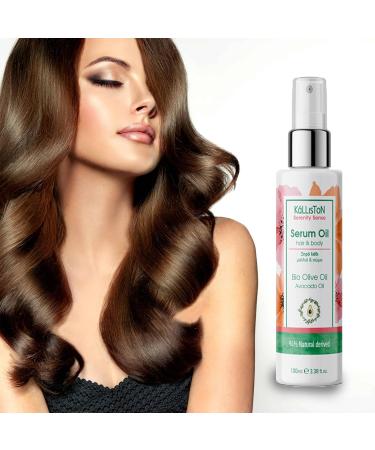 Buy Serenity Hair and Body Serum Oil - Organic Olive & Avocado Oil | 100ml with Citrus Jasmine and Vanilla Fragrance - International Shipping Available - Buy Online on GoSupps.com