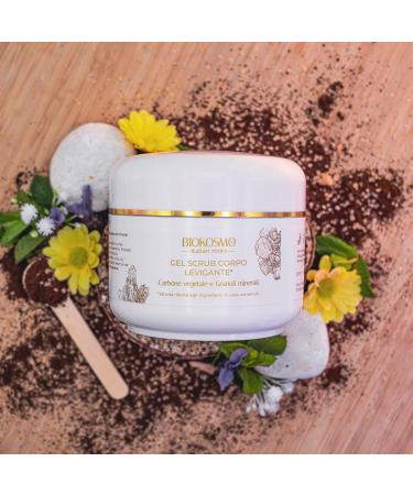 Smoothing Body Scrub Gel Vegetable Charcoal and Mineral Granules - Buy Online on GoSupps.com