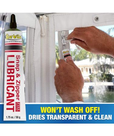 STAR BRITE Snap & Zipper Lubricant - Clear  Non-staining for Clothes  Jeep Tops  Wetsuits  Dive Suits  Gear Bags  Coolers  Biminis  Cushion Covers & More 1.75 OZ (089102) - Buy Online on GoSupps.com
