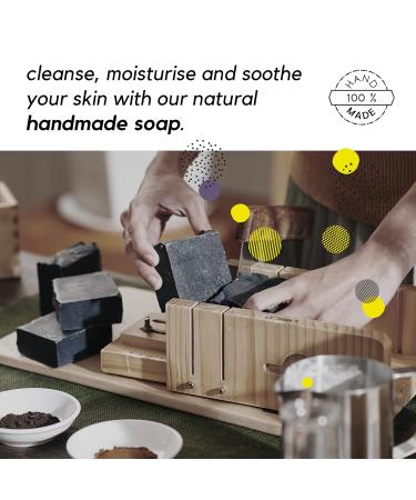 Handmade Natural Soap Set with Sisal Bag - 4 Shower Soaps for Men | Personal Hygiene & Care - Buy Online on GoSupps.com