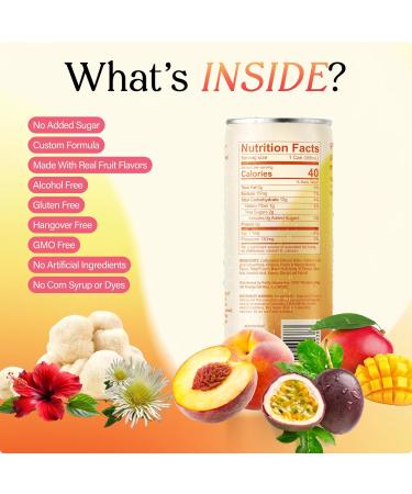 Psilly Goose Non-Alcoholic Social Drink & Functional Beverage | Silly - Passionfruit Mango, 12 FL OZ | Powered by Kanna & Lion's Mane | 4-Pack - Buy Online on GoSupps.com