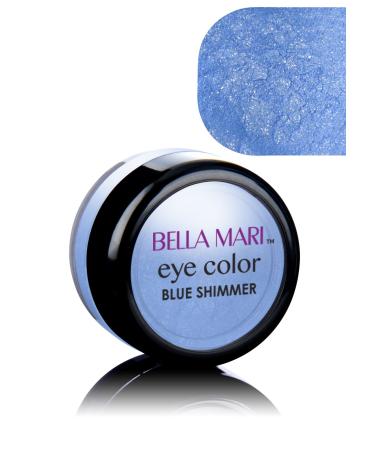 Bella Mari Natural Mineral Eyeshadow  Blue (Shimmer)  0.1oz Blue (Shimmer) 0.1 Ounce