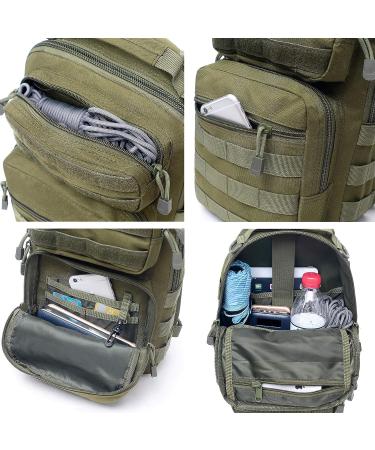 Tactical Sling Bag Pack - Military Assault Shoulder Backpack - Black - Buy Online on GoSupps.com