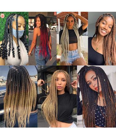 Xtrend 8 Packs 20 Inch Ombre Brown EZ Braiding Hair Extensions Pre Stretched for Box Braids Yaki Straight Kanekalon Fiber Crochet Braiding Hair Extension T30# 20 Inch (Pack of 8) T30# - Buy Online on GoSupps.com