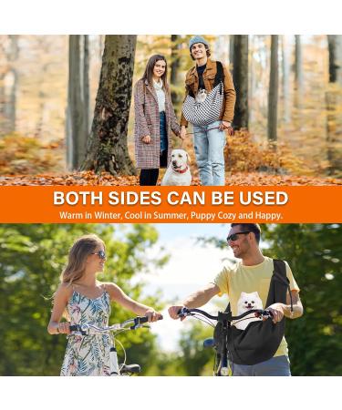 Cooja Pet Carriers for Dogs Puppy Cat Sling for Small Medium Hand Free Walking Outdoor Travel (Black) - Buy Online on GoSupps.com