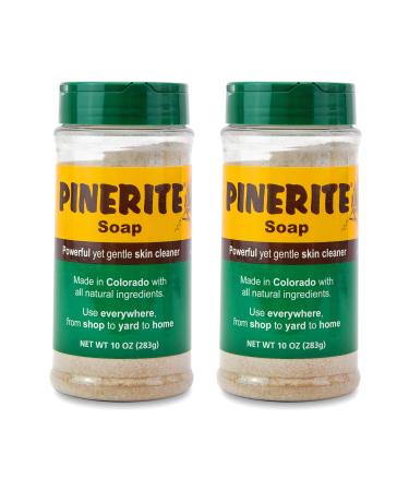 Pinerite Natural Heavy Duty Hand Soap Soft Pine Powder Gentle on Skin and Eco-Friendly 10 oz. Bottles Pack of 2 2 Pack 10 Ounce