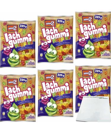 usy Pack of 6 Happies Salmon Gummies 325g + usy block