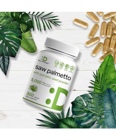 Saw Palmetto 5000mg with Pumpkin Seed Capsules | Prostate Health & DHT Blocker | Hair Growth & Urinary Frequency Support - Buy Online on GoSupps.com